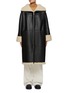 Main View - Click To Enlarge - TOTEME - Shearling High Neck Long Zip Up Coat