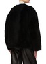 Back View - Click To Enlarge - TOTEME - Teddy Lambskin Shearling Clasp Jacket