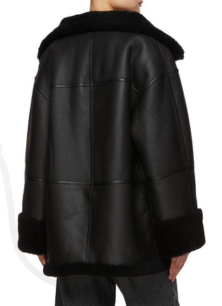 Back View - Click To Enlarge - TOTEME - Signature Lambskin Shearling Jacket