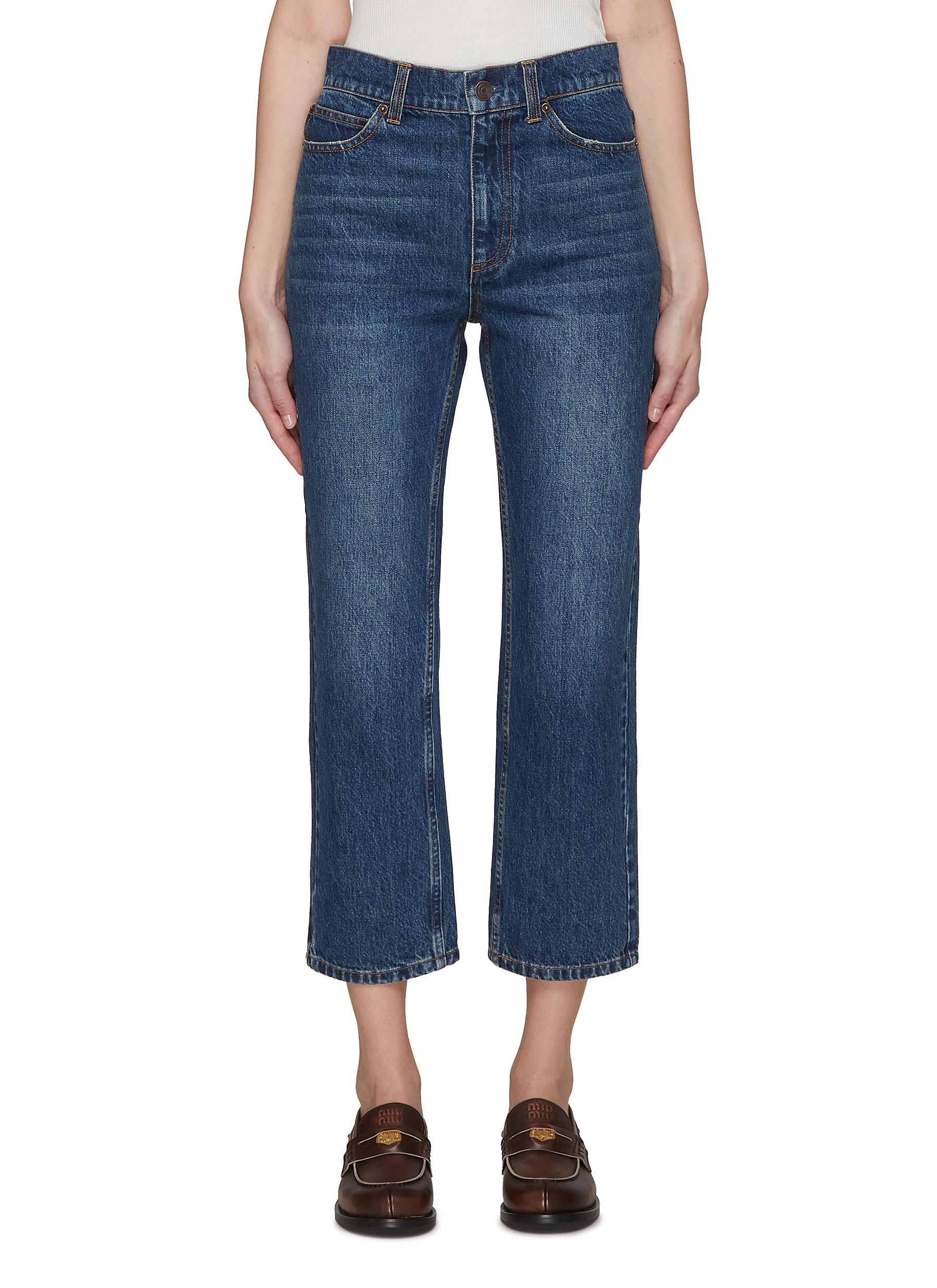 CO HIGH RISE CROPPED LEG JEANS