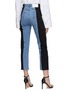 Back View - Click To Enlarge - E.L.V. DENIM - High Rise Contrast Straight Leg Denim Jeans