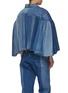 Back View - Click To Enlarge - E.L.V. DENIM - ‘The Pleated’ Denim Cape