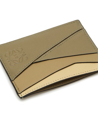 Detail View - Click To Enlarge - LOEWE - ‘PUZZLE’ CALF LEATHER PLAIN CARDHOLDER