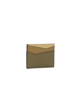 Figure View - Click To Enlarge - LOEWE - ‘PUZZLE’ CALF LEATHER PLAIN CARDHOLDER