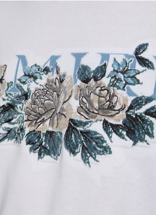  - AMIRI - Floral Logo Cotton T-Shirt