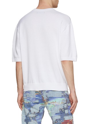 Back View - Click To Enlarge - AMIRI - Floral Logo Cotton T-Shirt