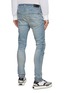 Back View - Click To Enlarge - AMIRI - Distressed Patchwork Skinny Jeans