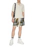 Figure View - Click To Enlarge - AMIRI - Floral Embroidered Drawstring Shorts