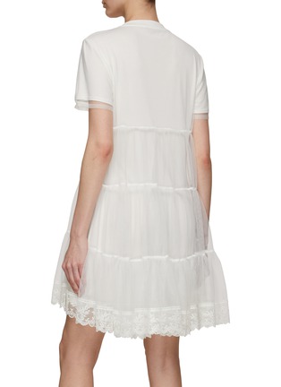 Back View - Click To Enlarge - ALICE & OLIVIA - ‘Dreema’ Tulle Shirt Mini Dress