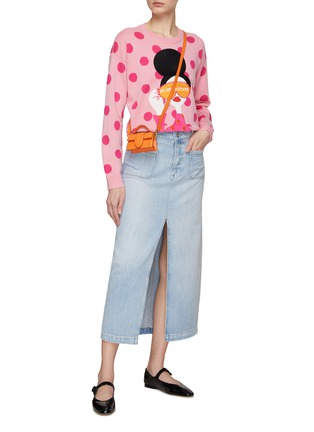 Figure View - Click To Enlarge - ALICE & OLIVIA - ‘Gleeson’ Do Not Disturb Sweater