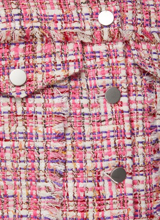  - ALICE & OLIVIA - ‘Chloe’ Tweed Button Up Crop Jacket