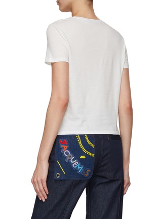 Back View - Click To Enlarge - ALICE & OLIVIA - Ryln Cotton T-Shirt