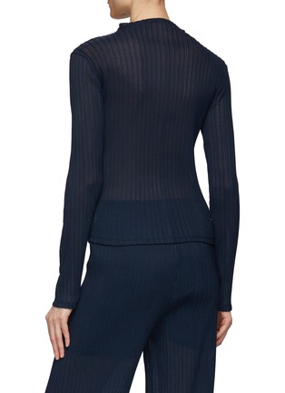 Back View - Click To Enlarge - LE17SEPTEMBRE - High Neck Pleated Top