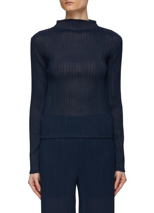 Main View - Click To Enlarge - LE17SEPTEMBRE - High Neck Pleated Top