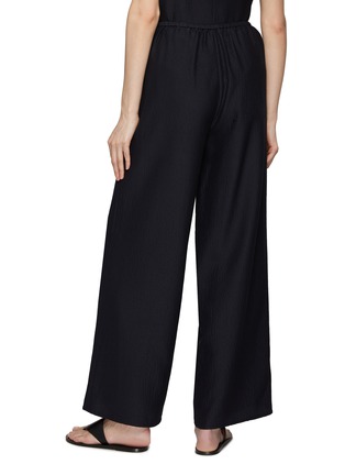 Back View - Click To Enlarge - LE17SEPTEMBRE - Pleated Elasticated Waist Wool Silk Blend Pants