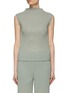 Main View - Click To Enlarge - LE17SEPTEMBRE - Mock Neck Sleeveless Pleated Top