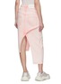 Back View - Click To Enlarge - FENG CHEN WANG - Double Waist Asymmetric Hem Denim Skirt