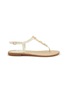 Main View - Click To Enlarge - SAM EDELMAN - ‘Gigi Retro’ Beads Embellished T-Bar Flat Sandals