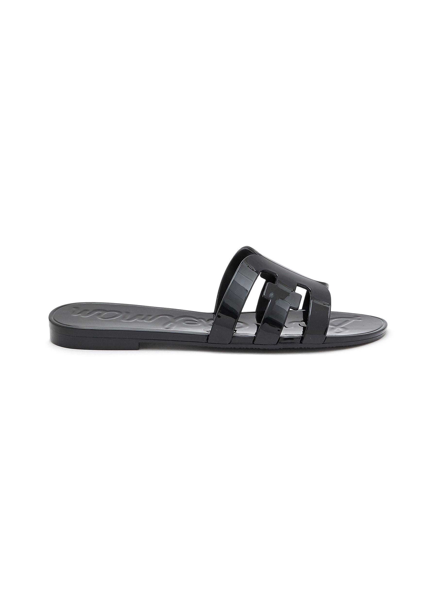 Sam Edelman Bay Jelly Slide Sandal In Black