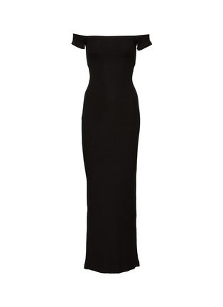 Main View - Click To Enlarge - SKIMS - ‘Soft Lounge’ Off-the-Shoulder Maxi Dress