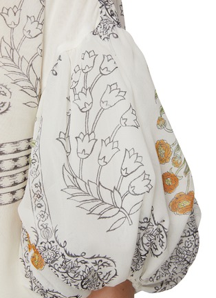  - GIAMBATTISTA VALLI - Indian Bouquets Print Silk Top