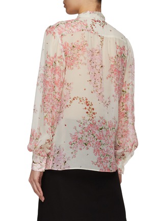 Back View - Click To Enlarge - GIAMBATTISTA VALLI - Paisley Silk Georgette Blouse