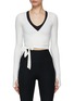 Main View - Click To Enlarge - ALO YOGA - Escalate Wrap Cropped Top
