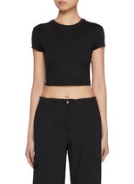 ALO YOGA | Alosoft Crop Finesse Short Sleeve Tee | Women