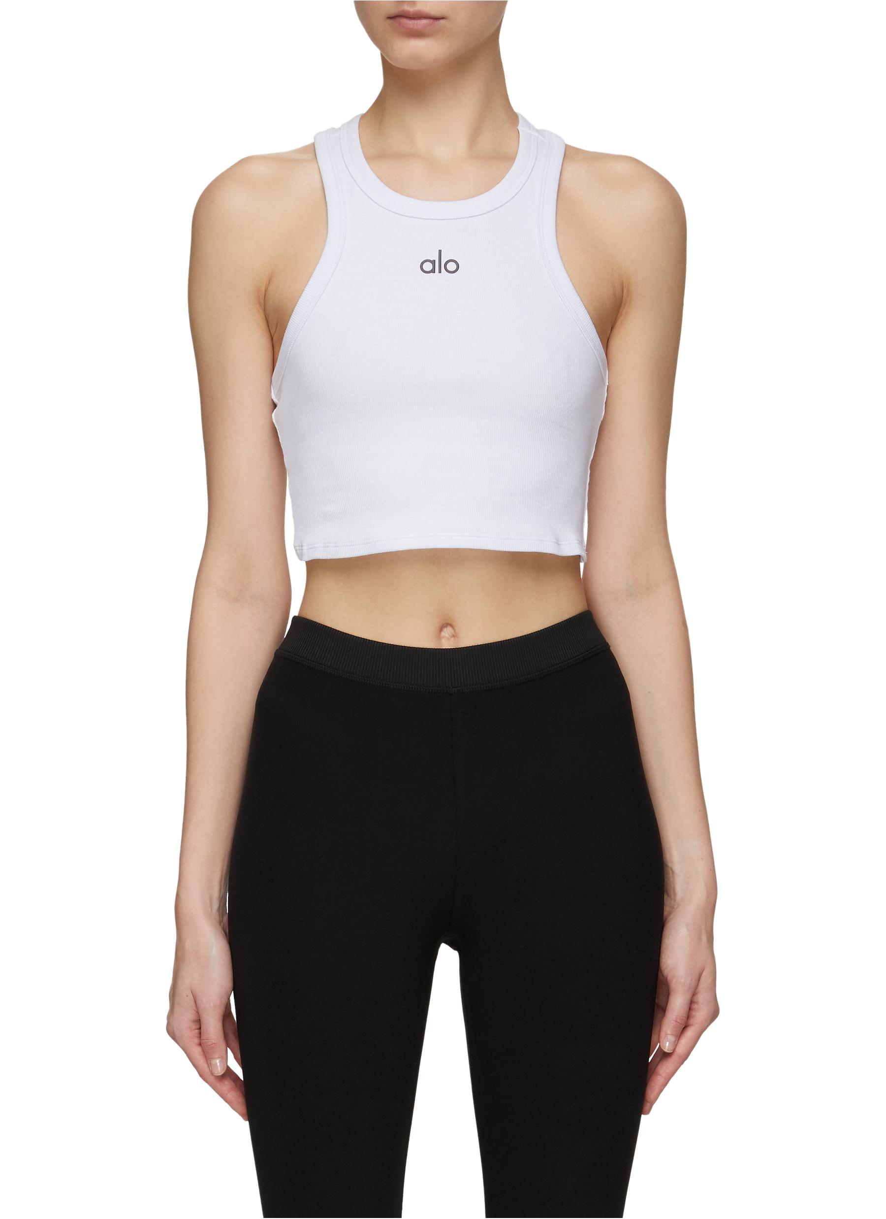 ‘Aspire' Ribbed Cropped Tank Top