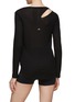Back View - Click To Enlarge - ALO YOGA - Cut Out Ribbed Long Sleeve Top