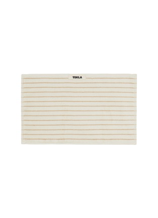 Main View - Click To Enlarge - TEKLA - Organic Cotton Terry Guest Towel — Sienna Stripes