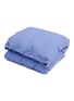 Main View - Click To Enlarge - TEKLA - Organic Cotton King Size Duvet Cover — Clear Blue Stripes