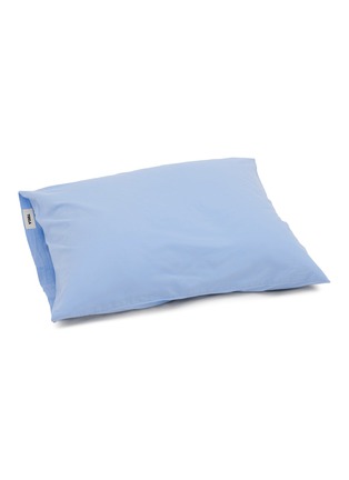 Main View - Click To Enlarge - TEKLA - Organic Cotton Pillow Case — Island Blue