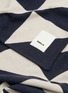 Detail View - Click To Enlarge - TEKLA - Cashmere Blend Blanket — Blue Tiles
