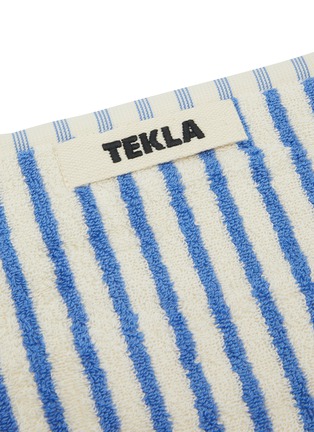Detail View - Click To Enlarge - TEKLA - Organic Cotton Terry Guest Towel — Coastal Stripes