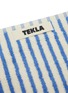 Detail View - Click To Enlarge - TEKLA - Organic Cotton Terry Guest Towel — Coastal Stripes