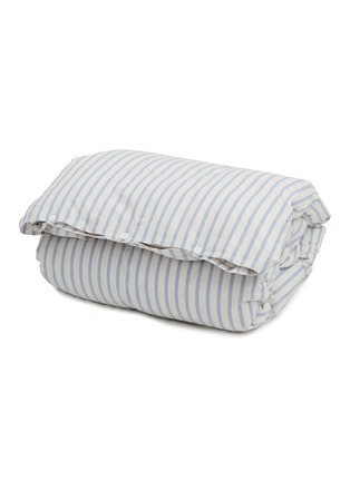 TEKLA | Organic Cotton King Size Duvet Cover — Needle Stripes | CLEAR ...