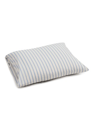 Main View - Click To Enlarge - TEKLA - Organic Cotton Pillow Case — Needle Stripes