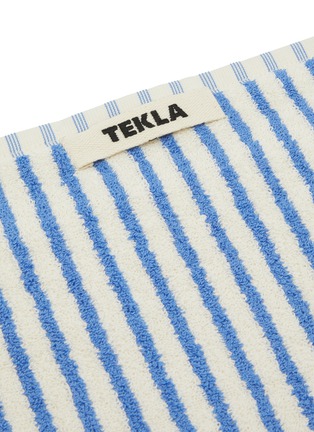 Detail View - Click To Enlarge - TEKLA - Organic Cotton Terry Bath Towel — Coastal Stripes