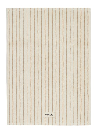 Main View - Click To Enlarge - TEKLA - Organic Cotton Terry Bath Mat — Sienna Stripes