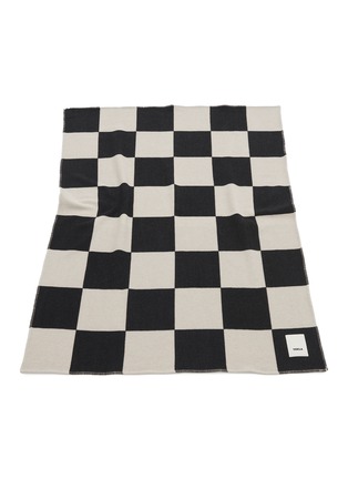  - TEKLA - Cashmere Blend Blanket — Black Check