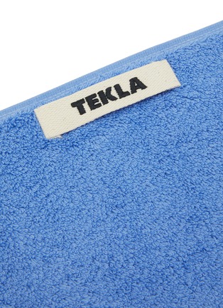 Detail View - Click To Enlarge - TEKLA - Organic Cotton Terry Guest Towel — Clear Blue
