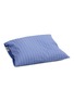 Main View - Click To Enlarge - TEKLA - Organic Cotton Pillow Case — Clear Blue Stripes