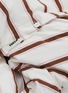 Detail View - Click To Enlarge - TEKLA - Organic Cotton Queen Size Duvet Cover — Anholt Stripes
