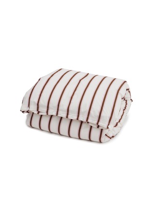 Main View - Click To Enlarge - TEKLA - Organic Cotton Queen Size Duvet Cover — Anholt Stripes