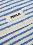 Detail View - Click To Enlarge - TEKLA - Organic Cotton Terry Bath Mat — Coastal Stripes