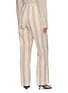 Back View - Click To Enlarge - TOTEME - Striped Cotton Blend Straight Drawstring Pants