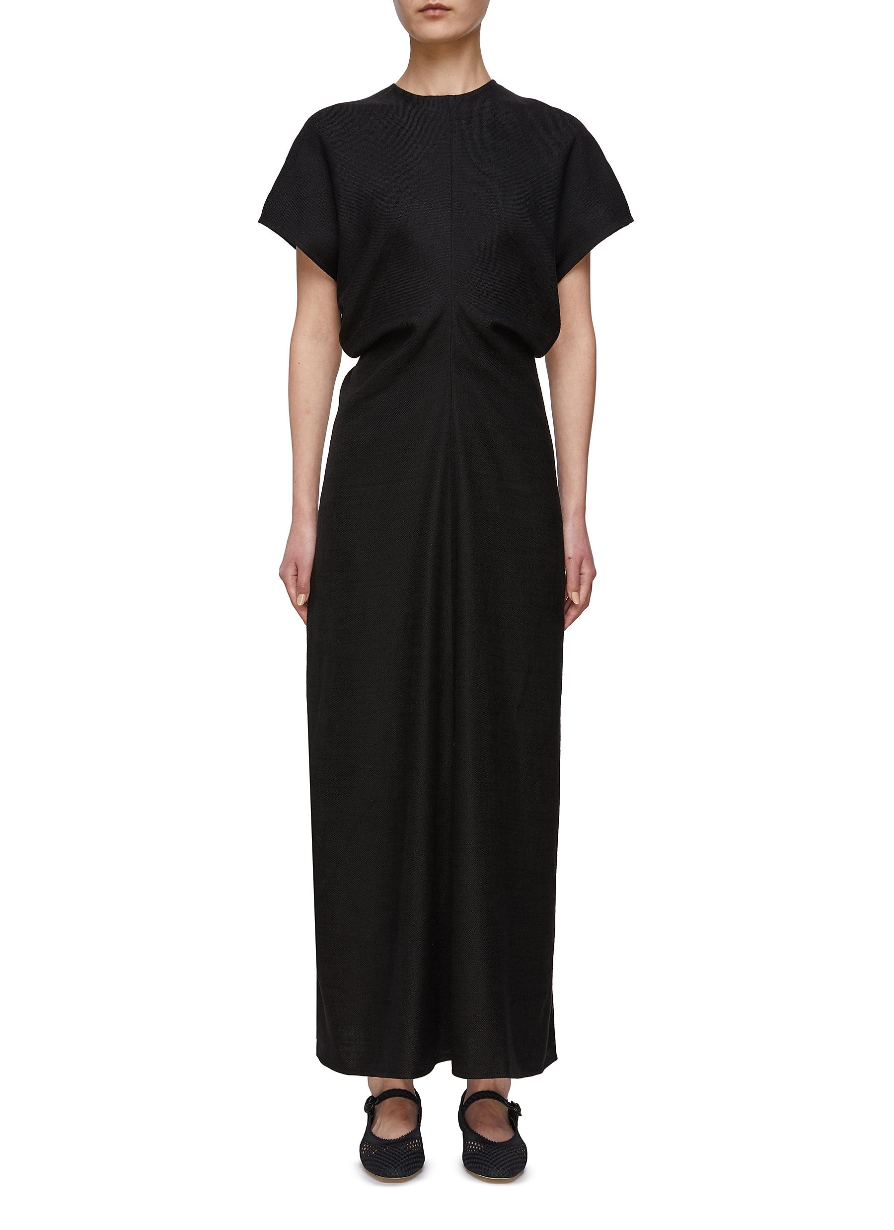 Totême Slouch-waist Maxi Dress In Black | ModeSens