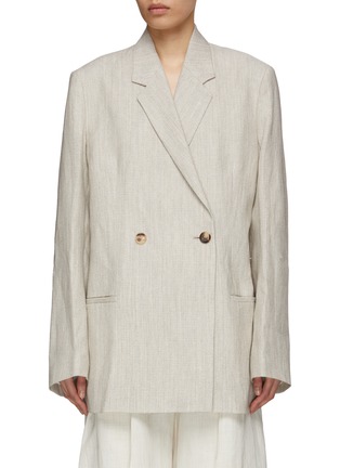 Main View - Click To Enlarge - TOTEME - Notch Lapel Double Breasted Blazer