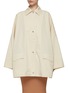 Main View - Click To Enlarge - TOTEME - Pointed Pocket Cotton Oversized Overshirt